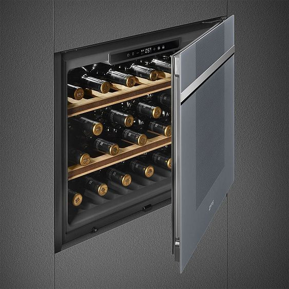 Винный шкаф SMEG CVI121S3 купить с доставкой по Москве и Московской области в интернет-магазине АваТехно