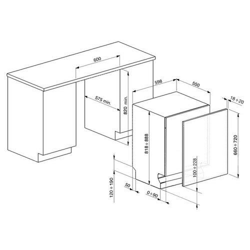 Посудомоечная машина SMEG STA7233L купить с доставкой по Москве и Московской области в интернет-магазине АваТехно