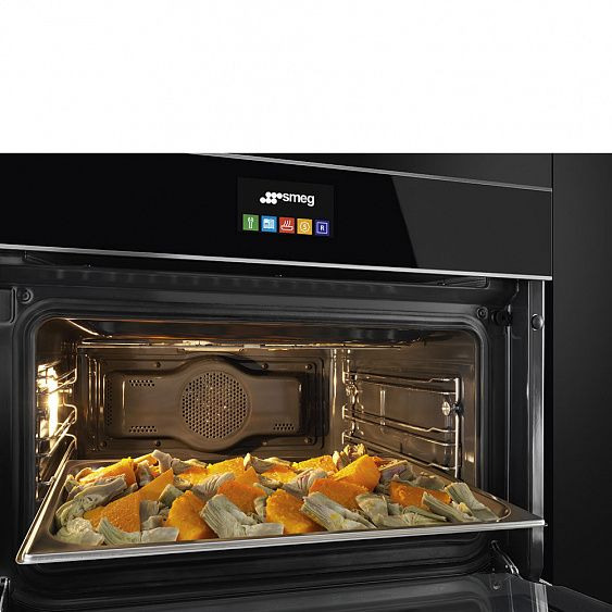 Духовой шкаф электрический компактный SMEG SF4604PVCNX1 купить с доставкой по Москве и Московской области в интернет-магазине АваТехно