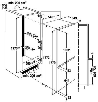 Холодильник KUPPERSBUSCH ike 3270-2-2t купить с доставкой по Москве и Московской области в интернет-магазине АваТехно
