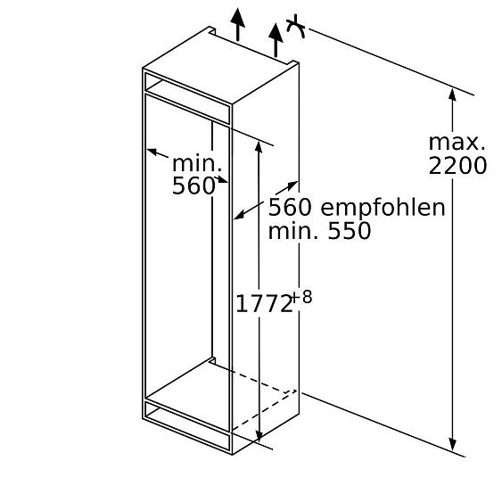 Встраиваемый холодильник Neff KI6873FE0 купить с доставкой по Москве и Московской области в интернет-магазине АваТехно