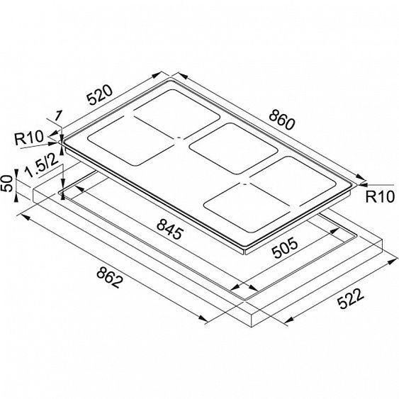 Варочная поверхность Franke FHFS 865 1I 2FLEX ST BK черный купить с доставкой по Москве и Московской области в интернет-магазине АваТехно