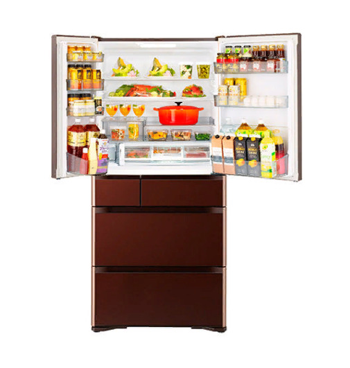 Холодильник  HITACHI R-G630GU XT (Crystal Brown) купить с доставкой по Москве и Московской области в интернет-магазине АваТехно