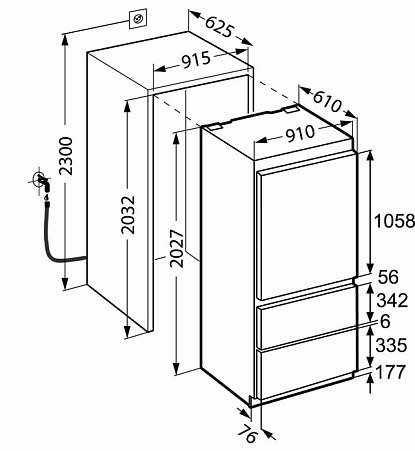 Холодильник LIEBHERR ECBN 6156 617 купить с доставкой по Москве и Московской области в интернет-магазине АваТехно