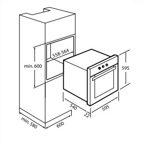 Духовой шкаф TEKA hr 550 anthracite b (41561013) купить с доставкой по Москве и Московской области в интернет-магазине АваТехно