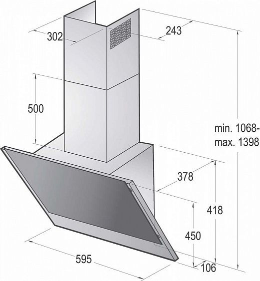 Вытяжка Gorenje WHI 623E3B купить с доставкой по Москве и Московской области в интернет-магазине АваТехно