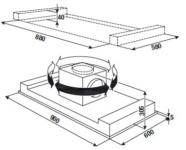 Вытяжной модуль KUPPERSBUSCH EDL 12750.1 E купить с доставкой по Москве и Московской области в интернет-магазине АваТехно