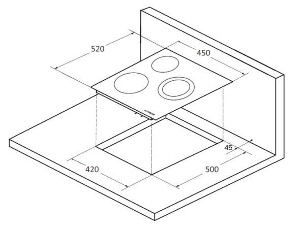 Поверхность KUPPERSBERG ECS 402 купить с доставкой по Москве и Московской области в интернет-магазине АваТехно