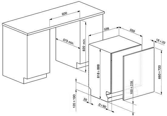 Посудомоечная машина SMEG stp364 купить с доставкой по Москве и Московской области в интернет-магазине АваТехно