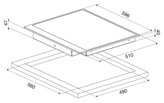 Поверхность SMEG p764ao купить с доставкой по Москве и Московской области в интернет-магазине АваТехно