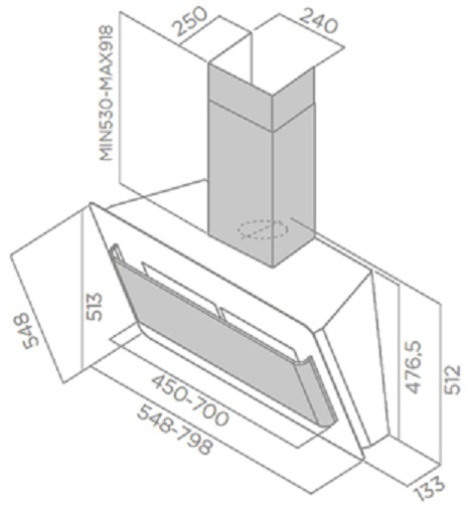 Вытяжка JETAIR VIKI WH/A/60 купить с доставкой по Москве и Московской области в интернет-магазине АваТехно