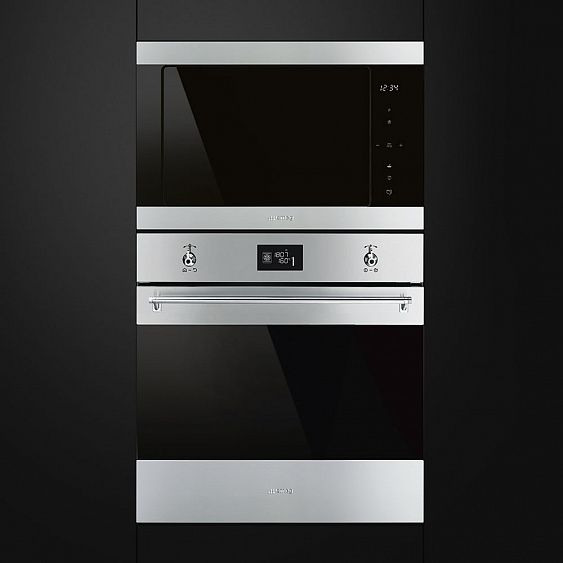 Микроволновая печь SMEG FMI325X купить с доставкой по Москве и Московской области в интернет-магазине АваТехно
