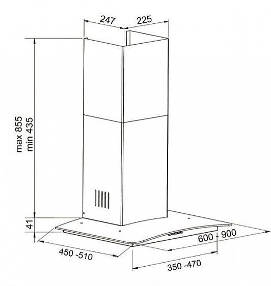 Вытяжка SCHAUB LORENZ SLD DW6704 купить с доставкой по Москве и Московской области в интернет-магазине АваТехно