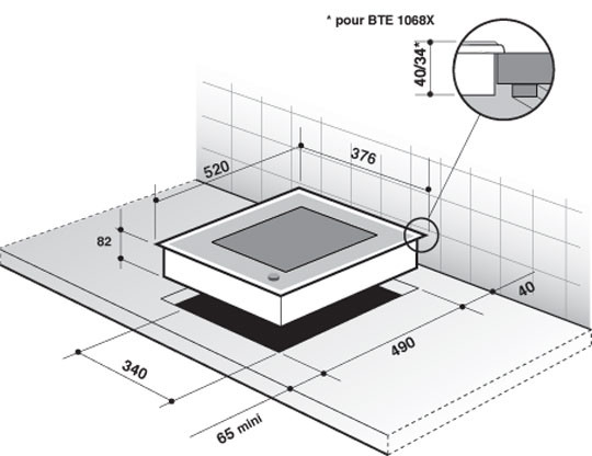Поверхность DE DIETRICH dte 1068 x купить с доставкой по Москве и Московской области в интернет-магазине АваТехно
