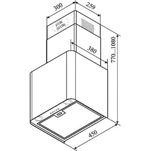 Каминная вытяжка DeLonghi Dolcedorme doro 45 купить с доставкой по Москве и Московской области в интернет-магазине АваТехно