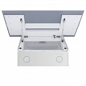 Каминная вытяжка Maunfeld Mersey 90 нержавейка/белое стекло купить с доставкой по Москве и Московской области в интернет-магазине АваТехно