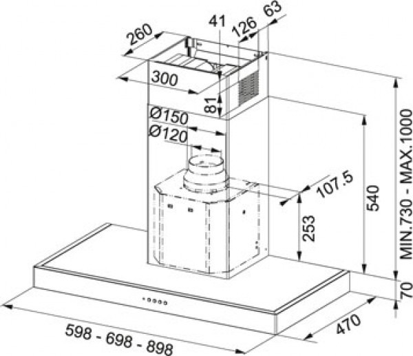 Вытяжка FRANKE 110.0196.062  FDF 9457 XS купить с доставкой по Москве и Московской области в интернет-магазине АваТехно
