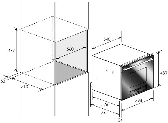 Духовой шкаф FULGOR LO 4814/1 TC BK купить с доставкой по Москве и Московской области в интернет-магазине АваТехно