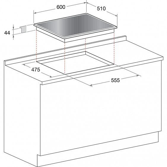 Газовая панель HOTPOINT-ARISTON 641 TQG HA (BK) купить с доставкой по Москве и Московской области в интернет-магазине АваТехно