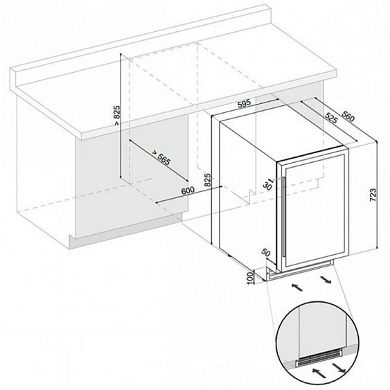 Винный шкаф DUNAVOX DAU-52.146B купить с доставкой по Москве и Московской области в интернет-магазине АваТехно