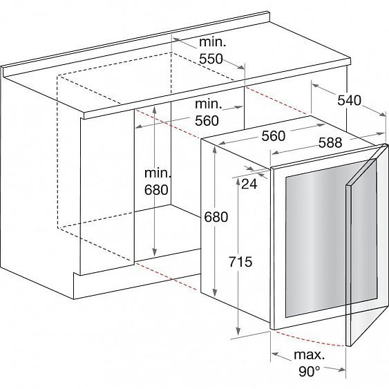 Винный холодильник HOTPOINT-ARISTON wl 36 a/ha купить с доставкой по Москве и Московской области в интернет-магазине АваТехно