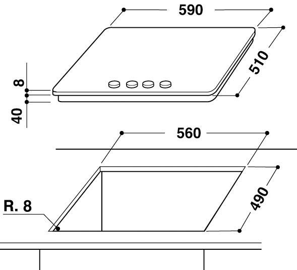 Газовая поверхность WHIRLPOOL GOR 6414/NB купить в Москве цена в интернет-магазине АваТехно