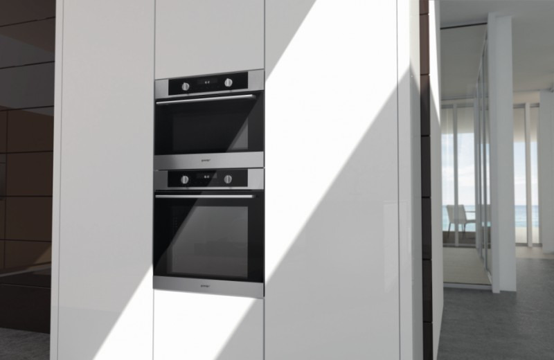 Компактный духовой шкаф с свч gorenje