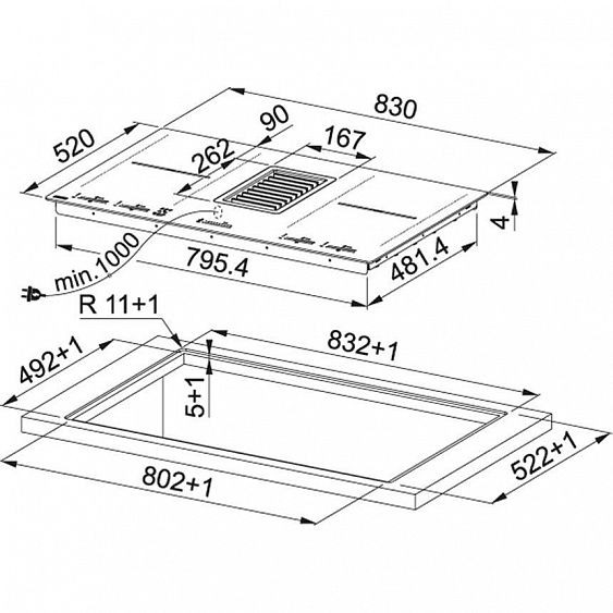 Варочная панель со встроенной вытяжкой FRANKE FMY 839 купить с доставкой по Москве и Московской области в интернет-магазине АваТехно