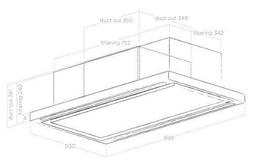 Вытяжка ELICA CLOUD SEVEN IX/F/90 купить с доставкой по Москве и Московской области в интернет-магазине АваТехно