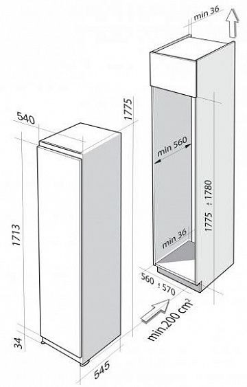 Холодильник DE DIETRICH DRS1133J купить с доставкой по Москве и Московской области в интернет-магазине АваТехно