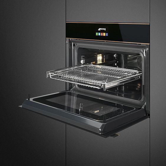 Компактный духовой шкаф Smeg SF4604MCNR купить с доставкой по Москве и Московской области в интернет-магазине АваТехно