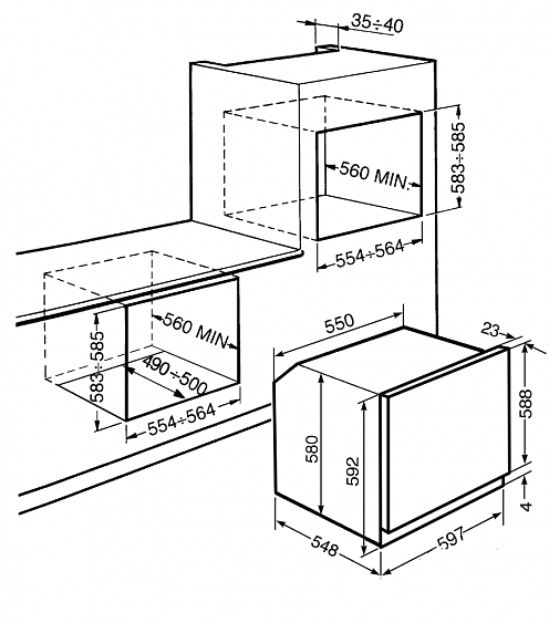 Электрический духовой шкаф SMEG sf6381x купить с доставкой по Москве и Московской области в интернет-магазине АваТехно