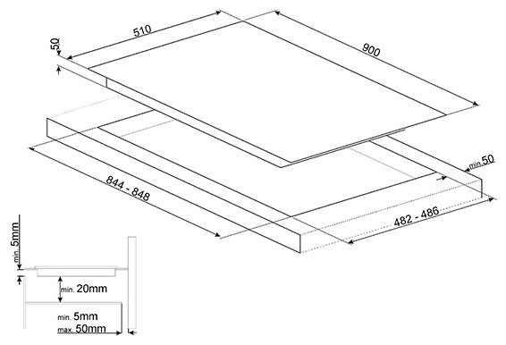 Комбинированная варочная панель Smeg PM6912WLDR купить с доставкой по Москве и Московской области в интернет-магазине АваТехно