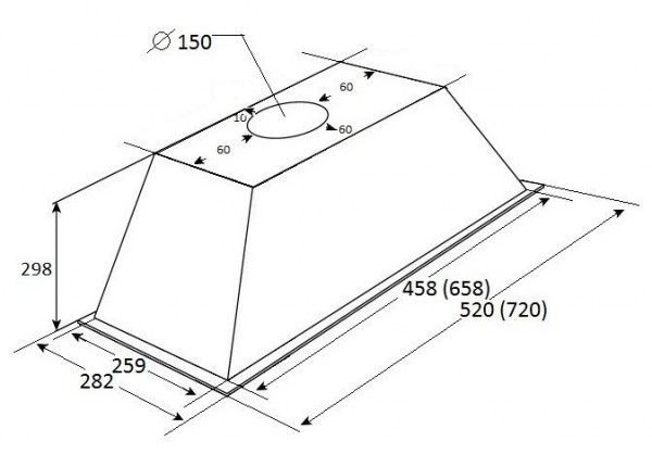 Вытяжка KUPPERSBERG INLINEA 72 B купить с доставкой по Москве и Московской области в интернет-магазине АваТехно