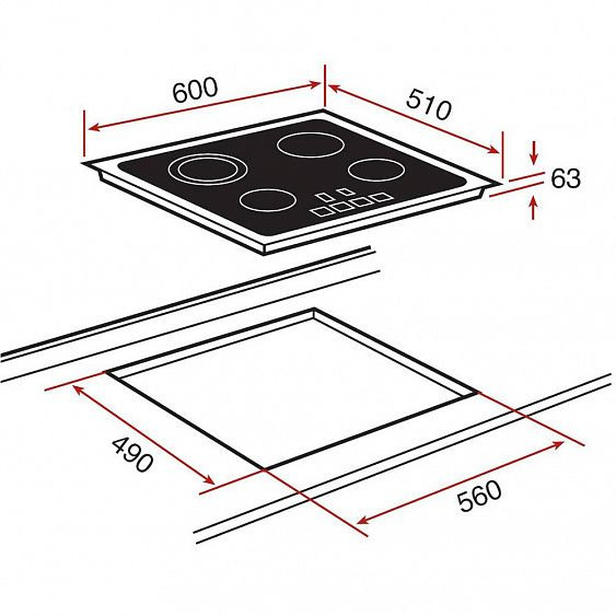 Электрическая поверхность TEKA tr 642 купить с доставкой по Москве и Московской области в интернет-магазине АваТехно