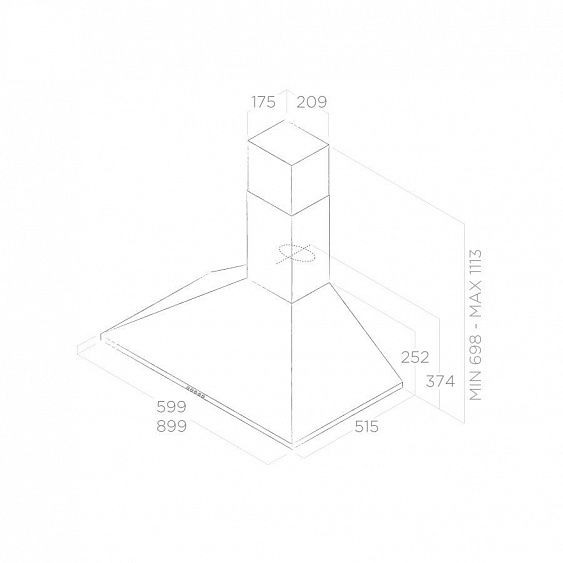 Вытяжка ELICA TAMAYA RAIL ANBR/A/60 (PRF0057590B) купить с доставкой по Москве и Московской области в интернет-магазине АваТехно