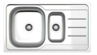 Кухонная мойка Zigmund & Shtain Rechteck 860D.8 linen с сифоном