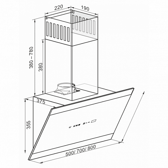 Вытяжка KAISER AT 8435 Eco купить с доставкой по Москве и Московской области в интернет-магазине АваТехно