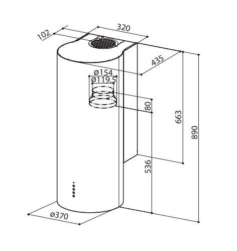 Вытяжка Faber ECLIPSE EV8 LED X A37 (арт.335.0538.983) купить с доставкой по Москве и Московской области в интернет-магазине АваТехно