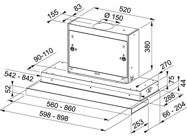 Вытяжка Franke FMY 908 POT WH белый купить с доставкой по Москве и Московской области в интернет-магазине АваТехно