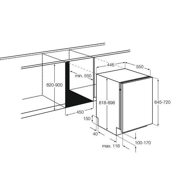 Посудомоечная машина ELECTROLUX EKA12111L купить с доставкой по Москве и Московской области в интернет-магазине АваТехно