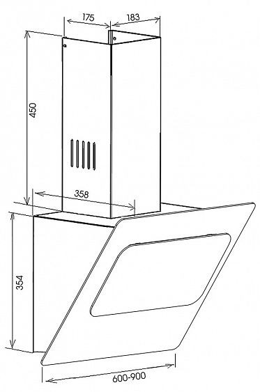 Вытяжка SCHAUB LORENZ SLD DL6734 купить с доставкой по Москве и Московской области в интернет-магазине АваТехно