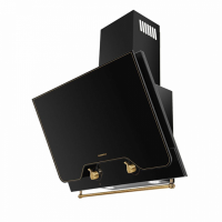 Вытяжка MAUNFELD RETRO QUADR 60 чёрное стекло/ фурнитура "золото"