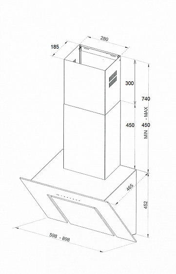 Вытяжка KUPPERSBERG f 660 w купить с доставкой по Москве и Московской области в интернет-магазине АваТехно