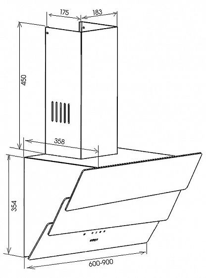 Вытяжка SCHAUB LORENZ SLD DL6724 купить с доставкой по Москве и Московской области в интернет-магазине АваТехно