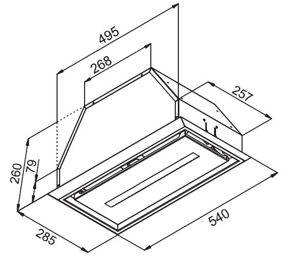 Вытяжка KUPPERSBERG INBOX 54 X купить с доставкой по Москве и Московской области в интернет-магазине АваТехно