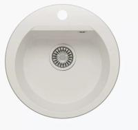 Кухонная мойка POLYGRAN Atol-460 белый хлопок