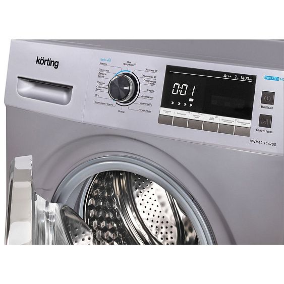 СТИРАЛЬНАЯ МАШИНА KORTING KWM 49IT1470 S купить с доставкой по Москве и Московской области в интернет-магазине АваТехно