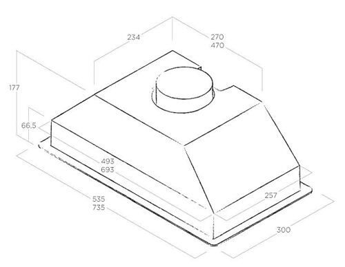 Встраиваемая вытяжка Jet Air Viera GR/A/72 купить с доставкой по Москве и Московской области в интернет-магазине АваТехно