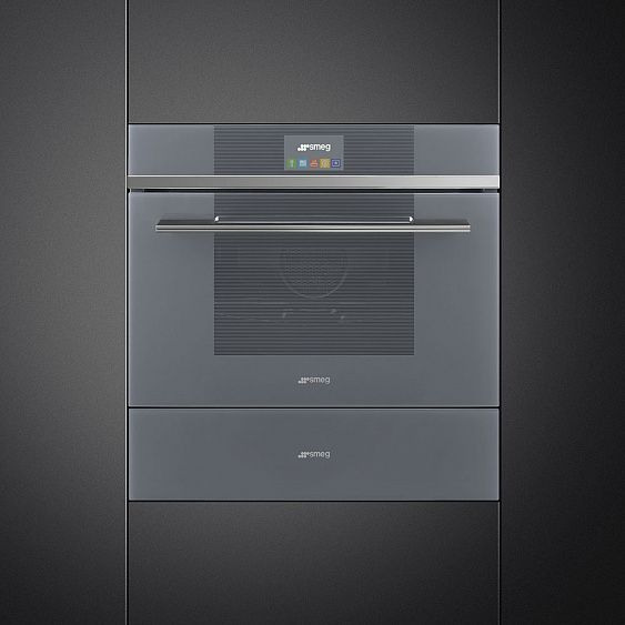 Духовой шкаф электрический компактный SMEG SF4104VCS купить с доставкой по Москве и Московской области в интернет-магазине АваТехно
